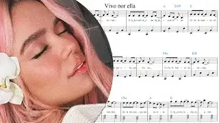 Karol G, Andrea Bocelli — Vivo por ella (Partituras para piano)