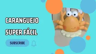 Caranguejo em biscuit Tema Fundo do Mar