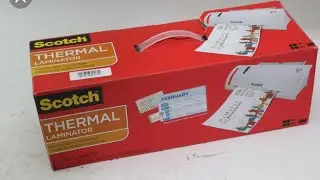 Scotch Thermal Laminator Review/Unboxing