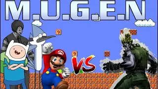 MUGEN Request 236: Mordecai, Finn, Mario, Dark Donald vs Rare Akuma