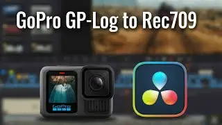 GoPro GP-Log to Rec709 Davinci Resolve tutorial
