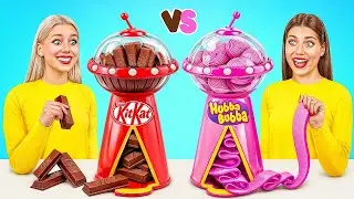 Жевательная Резинка vs Шоколадная Еда Челлендж | Сумасшедшие Кулинарные Идеи от Choco DO