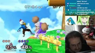 bobby big ballz runs into SluG (Ice Climbers)