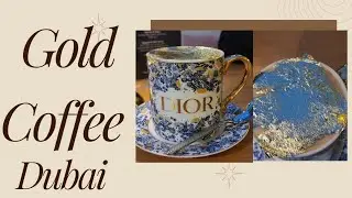 "Golden Elixir: Experience Luxury with Gold Coffee at Saya Creek Harbour Dubai  #video