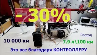 МОЙ ГИБРИД 10 000 км -30% Топлива. Водород 5-6л/мин!