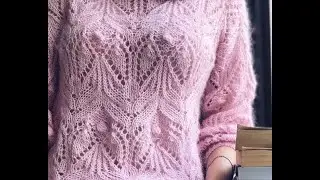 Восхитительно-красивый ажурный джемпер японским узором от Хитоми Шида!