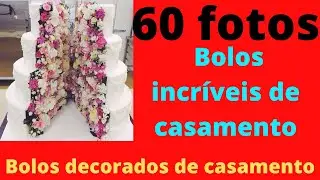 Bolos decorados de casamento - 60 fotos de bolos de casamento