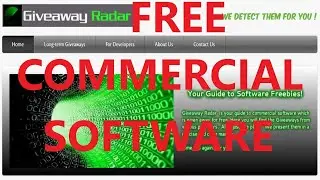 How You Can Get Free Commercial Software At Giveaway Radar
