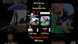 😶‍🌫️ Crazy train vs very strange giant man on google maps and google earth #shorts #worldearthvisit