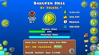 (LV REQ OFF). Sakupen Hell || GEOMETRY DASH || Posible regreso a YT