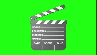 (Free video) Filmklappe flap greenscreen film movie scene