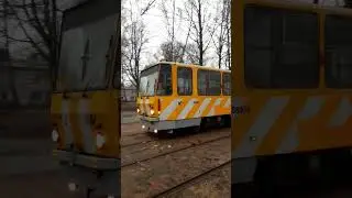 Darba vagons 88034 galapunktā  iļģuciemā pt1 #tram #rs