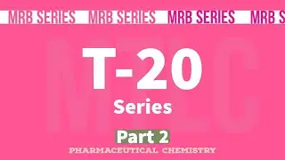 MRB Pharmacist Exam || Pharmaceutical Chemistry I || MCQ  2