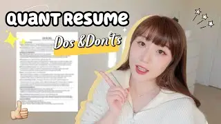 the PERFECT quant finance resume