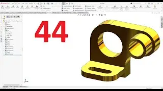 تمارين علي سوليدووركس 2024 || تمرين رقم 44- Solidworks Exercise 44