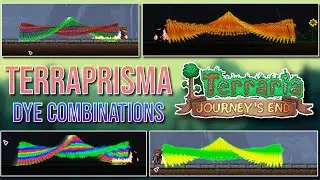 Terraria Journey's End | Terraprisma + Dye Combinations | 50 Terraprisms with Critter Shampoo