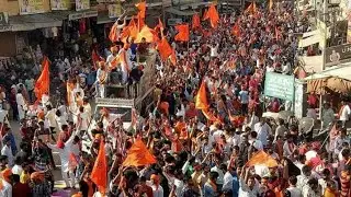 राजस्थान की सबसे बड़ी भगवा वाहन रैली 2018_ सीकर (राजस्थान)