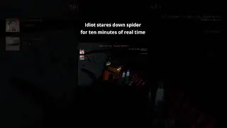 man stares down spider for ten mins of real time #lethalcompany #gaming #horrorgaming #funny