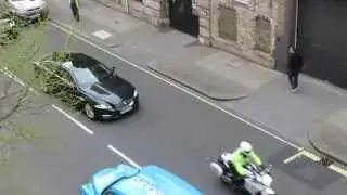 Motorcade in London (David Cameron I believe)