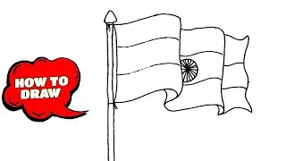 How to Draw Flag of india (National Flag) | Independence Day Drawing easy | Drawing tutorial