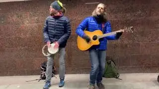 Уличные музыканты.