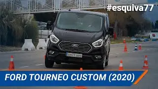 Ford Tourneo Custom (2020) - Moose Test and Slalom | km77.com