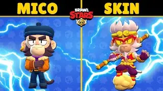 New Brawler MICO all skins animations ! (Brawl Stars)