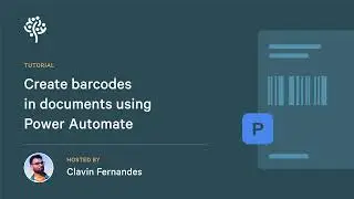 Create barcodes in documents using Power Automate