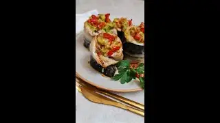Рулетики из скумбрии с авокадо и овощами, запеченные в духовке. Вкусный и полезный рецепт!