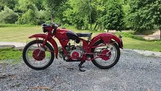 Rare Italian Sportbike 1952 Moto Guzzi Airone Sport Motorcycle