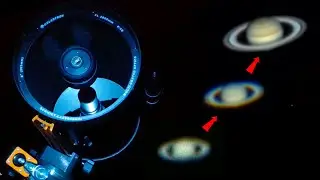 Look at SATURN through a Telescope! The planet is great! Filming 2020 Translation in subtitles