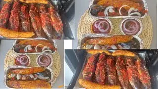 Roasted plantain and fish/ receta de plantano maduro