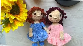 Готовые работы/кукла крючком😍/вяжу тыкву 🎃