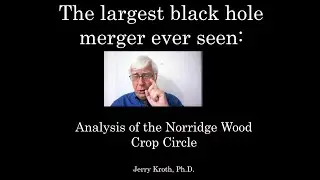 The largest black hole merger ever seen: Analysis of the Norridge Wood Crop Circle.