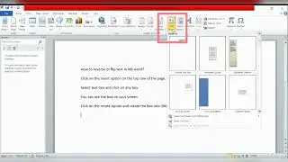 How to flip or reverse text in Ms word - Mirror text in word
