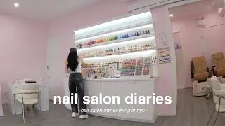 25 year old nail salon owner vlog (cute nail sets, coco’s birthday, self-care day)