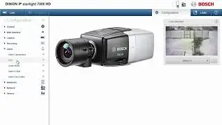 Bosch DINION IP starlight - VCA configuration