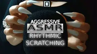 Aggressive ASMR | Deep and CRISP Rhythmic Scratching on the Foam Cover | Playful Satisfying Triggers
