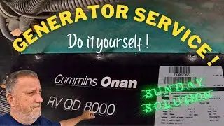 How to Service Onan QD 8000 Diesel Generator 🚐⚡ | 🧑‍🔧Sunday Solution