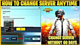 HOW TO CHANGE SERVER IN PUBG MOBILE BEFORE 60 DAYS | HOW TO CHANGE SERVER IN PUBG MOBILE | SOLUTION