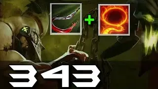Fnatic.343 Pudge Flaming Lasso Hook  [Offlane]  - Dota 2 Patch 6.88 - Wasteland