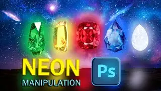 "Electric Dreams: Manipulating Neon Lights in Photoshop" #neon #photoshopmanipulation #manipulation