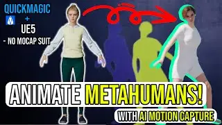 Unreal Engine Metahumans + QuickMagic AI Motion Capture | Easy Mocap Workflow