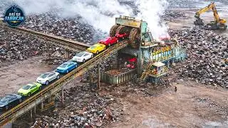HOW MILLIONS of OLD CARS are RECYCLED ♻️ | HOW NEW STEEL is MADE