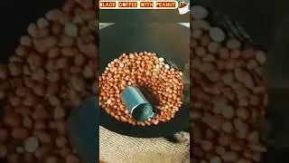 An evening snack with black coffee 