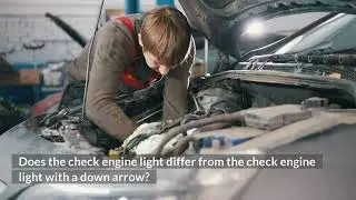 What Does Engine Light With Down Arrow Mean?