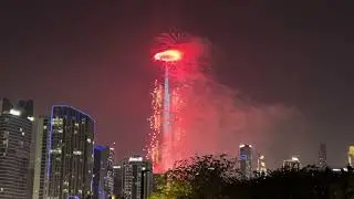 Burj Khalifa Fireworks Show 2023-2024 | Happy New Year | Happy 2024