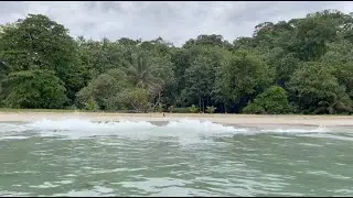 Peacefully & Completely Relaxed Standing In Warm Caribbean Waves At The Dreamy Red Frog Beach Resort