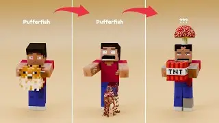 ⛏️ Minecraft Steve, Mobs Vs Dangerous Object Simulation 🔥🤯| Crazy Blender Physics Showcase