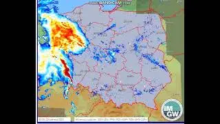 Burza MCS nad Polską. Linią szkwału. Możliwe bow echo